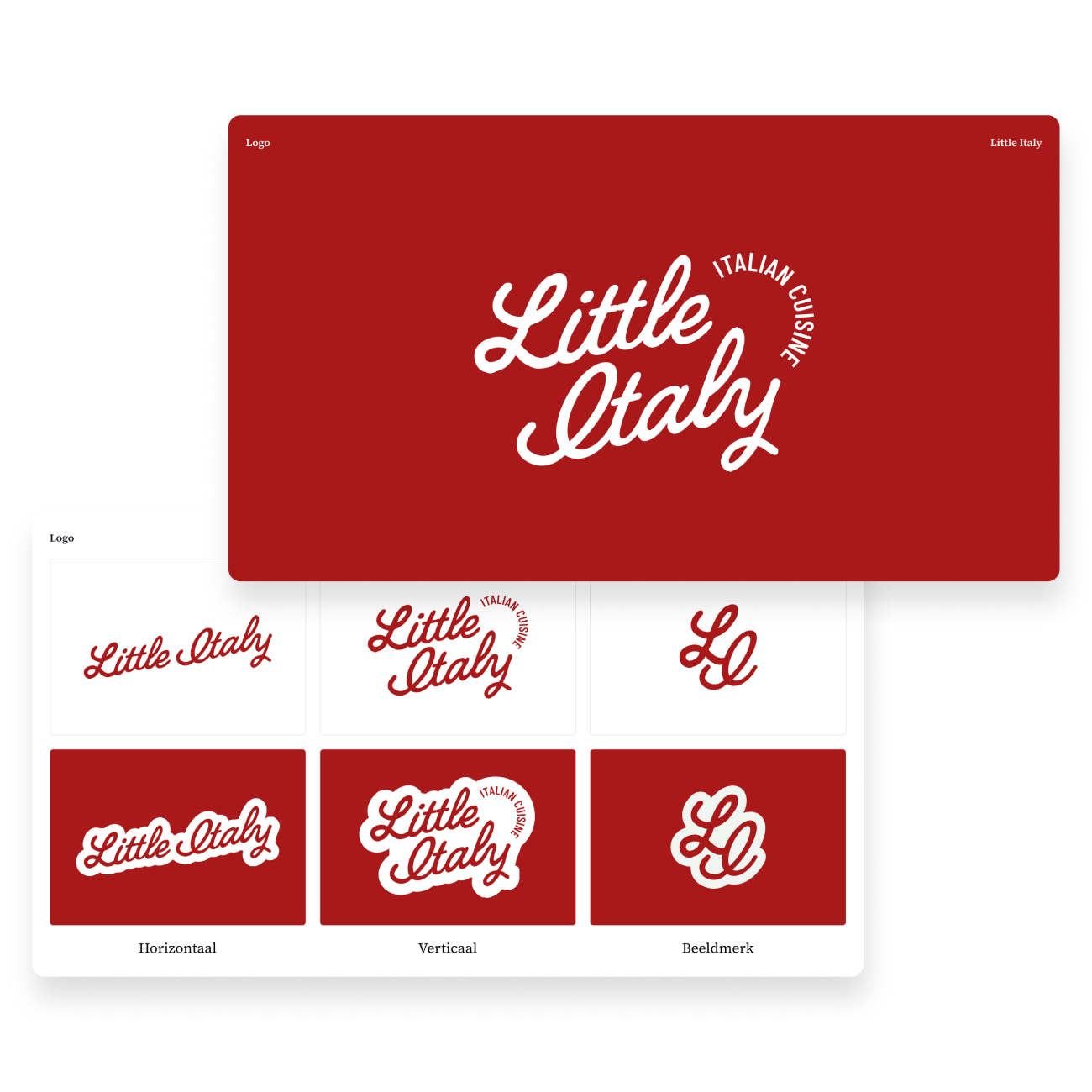 Little Italy logo ontwerp