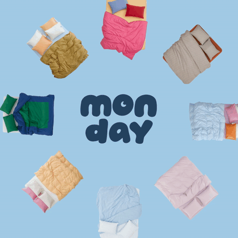Monday visual met verschillende lakens