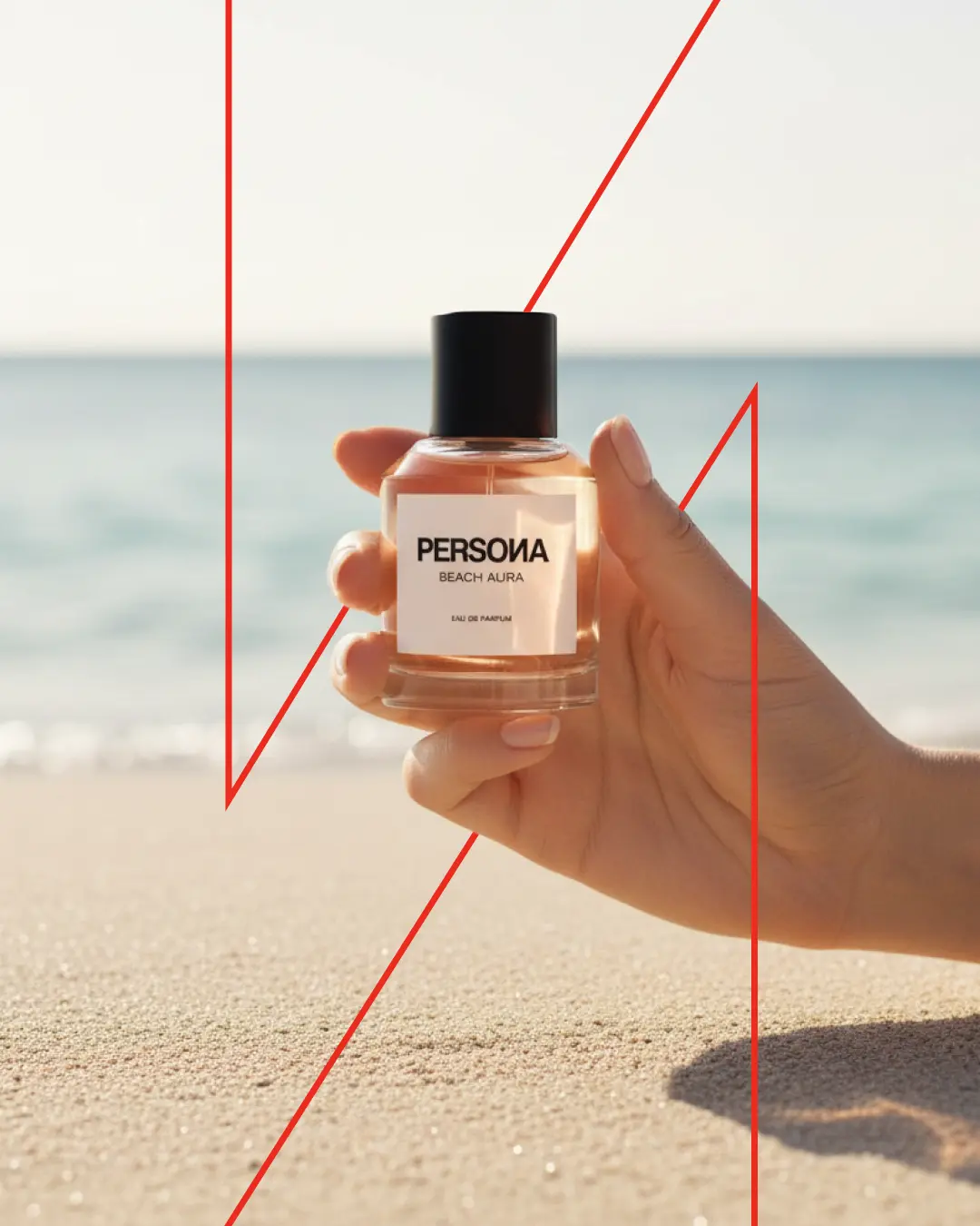 Persona parfum 'Beach Aura' met orchideeën en drijfhout