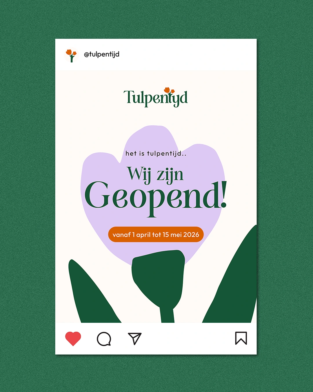 Tulpentijd branding materiaal
